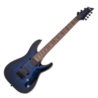Schecter Omen Elite-7 7 String See-Thru Blue Burst