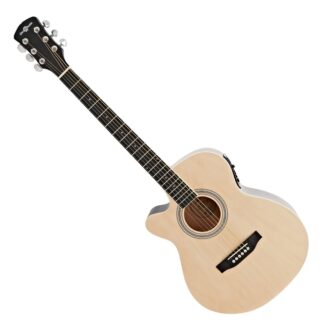 Single Cutaway Left Handed Electro Acoustic Guitar by Gear4music