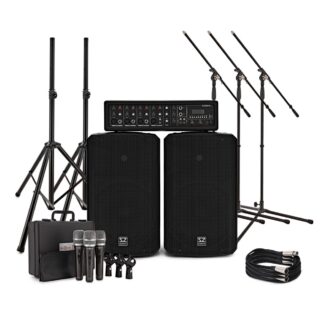 SubZero SZPA-410 175W 10" PA System with Microphones and Stands